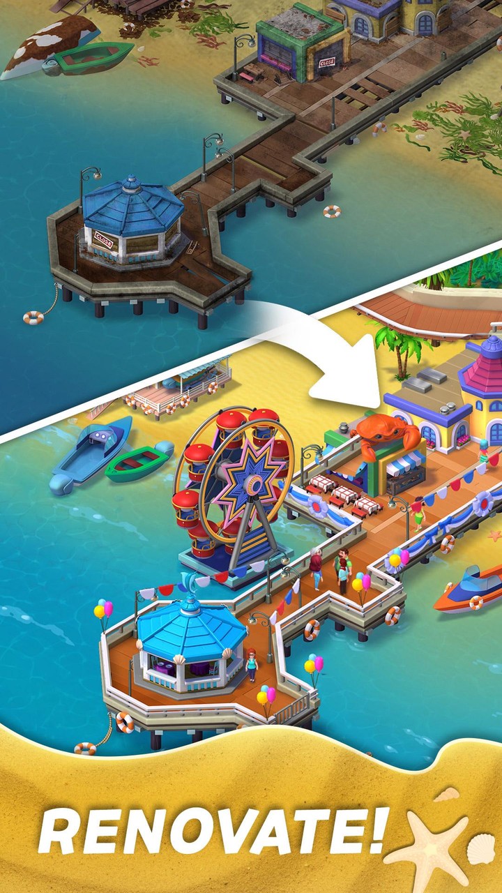 Match Town Makeover: Match 3 screenshot image 1_Popularmodapk.com