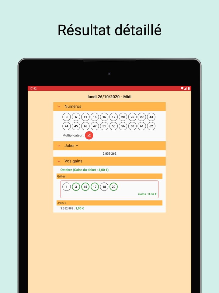 Results for french Keno screenshot image 9_Popularmodapk.com