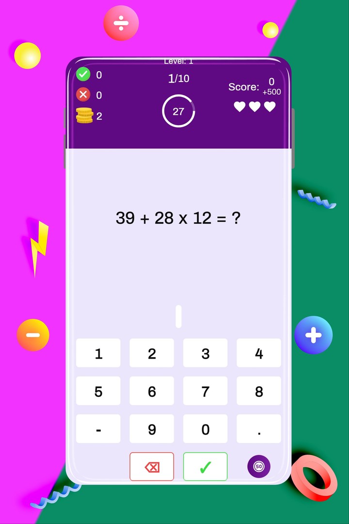 math game : Math Mastery Quest screenshot image 5_Popularmodapk.com