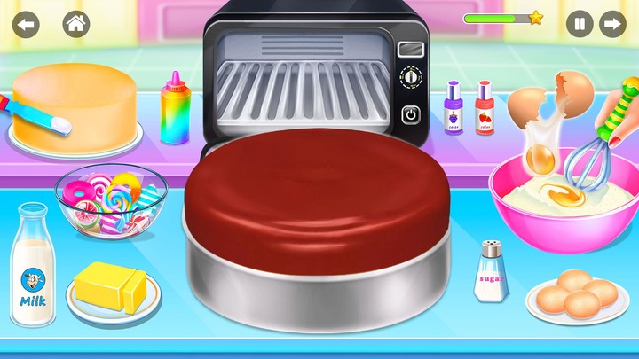 Sweet Bakery - Girls Cake Game screenshot image 1_Popularmodapk.com