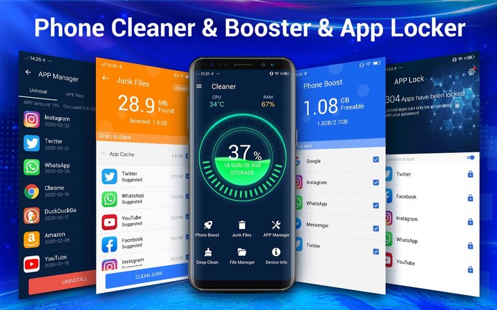 Cleaner - Phone Booster screenshot image 6_Popularmodapk.com