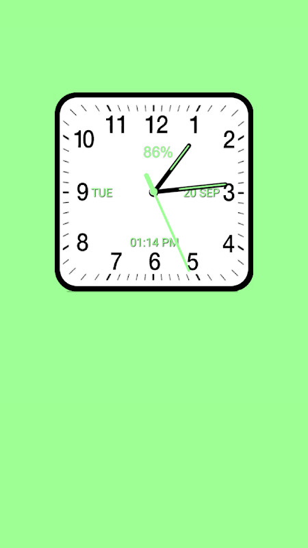 Analog Clock Square screenshot image 4_Popularmodapk.com