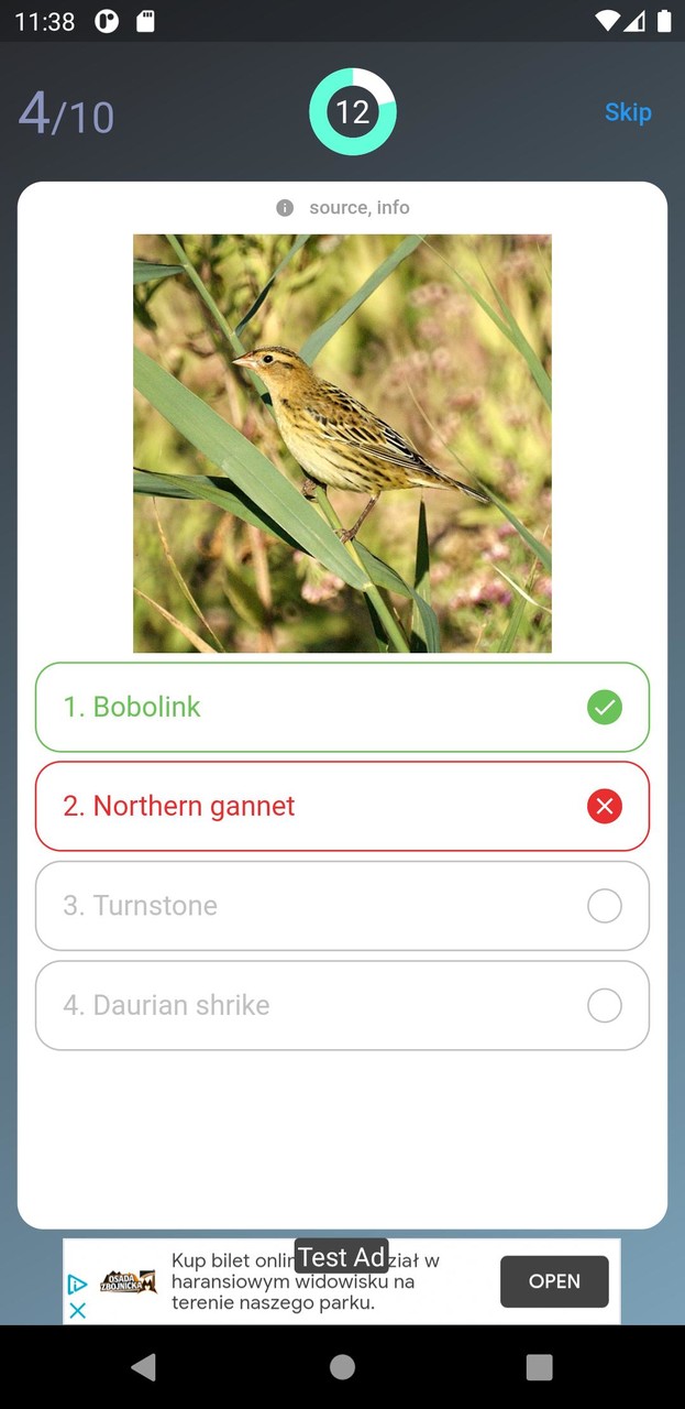 Quiz: British Birds screenshot image 3_Popularmodapk.com