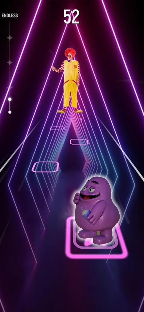 The Grimace Shake Tiles Hop 3D screenshot image 2_Popularmodapk.com