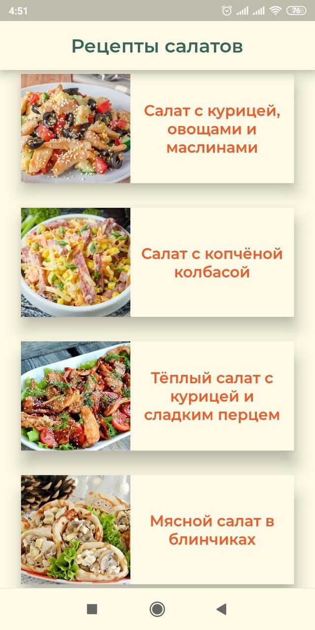 Рецепты салатов screenshot image 1_Popularmodapk.com