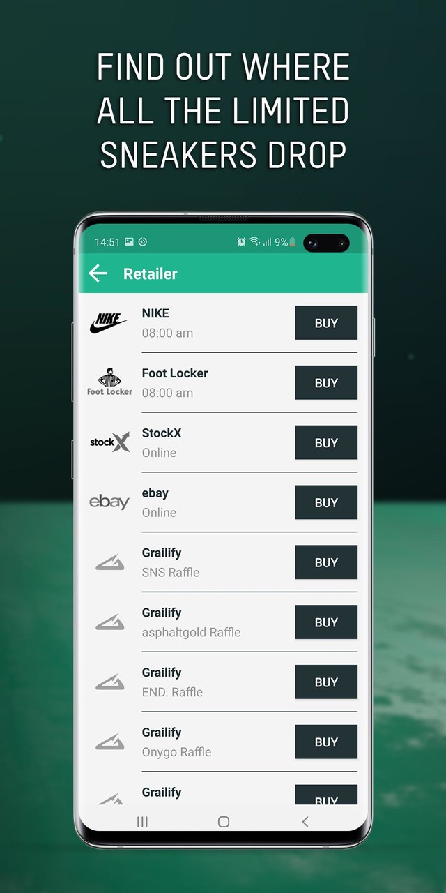 Grailify - Sneaker Releases screenshot image 14_Popularmodapk.com