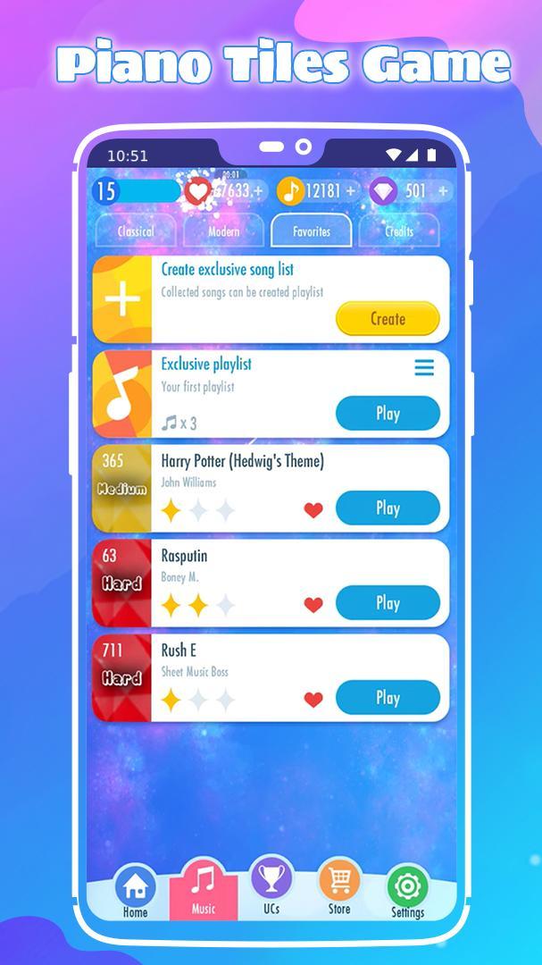 Oshi no Ko Piano Tiles YOASOBI screenshot image 1_Popularmodapk.com