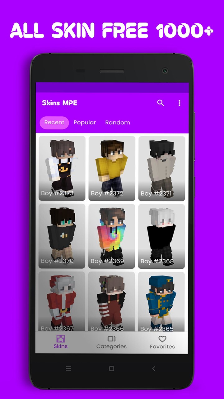 Boys - Skins for Minecraft PE screenshot image 1_Popularmodapk.com