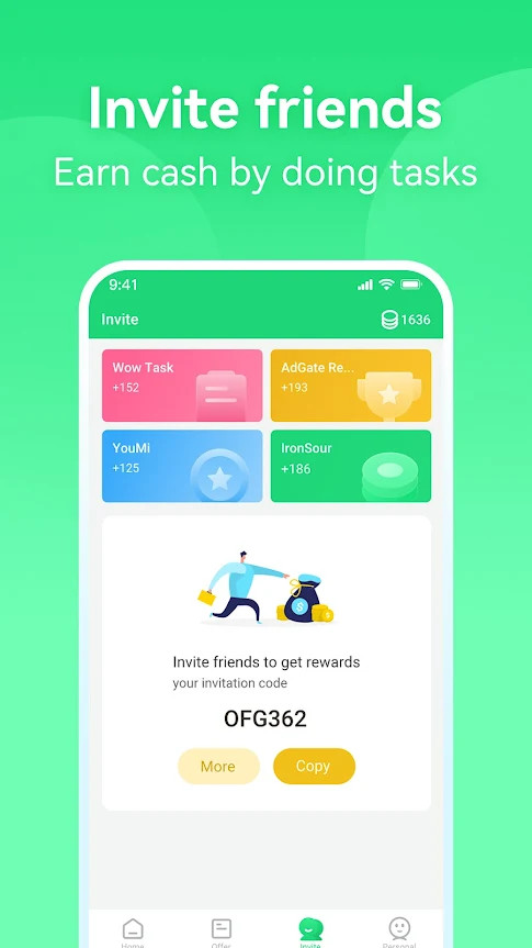 Reward Money Cash With Task screenshot image 2_Popularmodapk.com