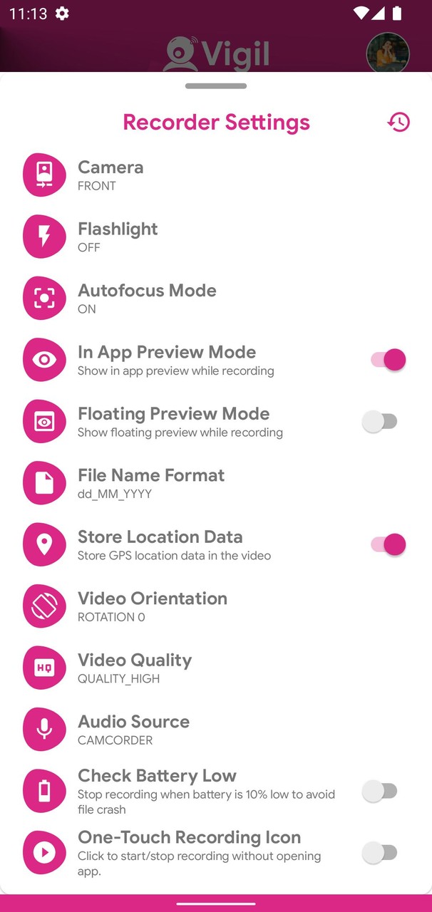 Vigil - Secret Video Recorder screenshot image 6_Popularmodapk.com
