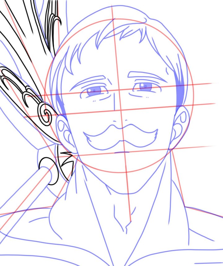 How To Draw Nanatsu No Taizai - Head screenshot image 7_Popularmodapk.com