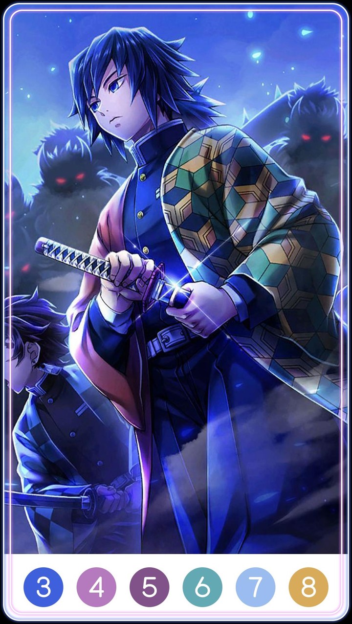 Demon Slayer Color by Number screenshot image 1_Popularmodapk.com