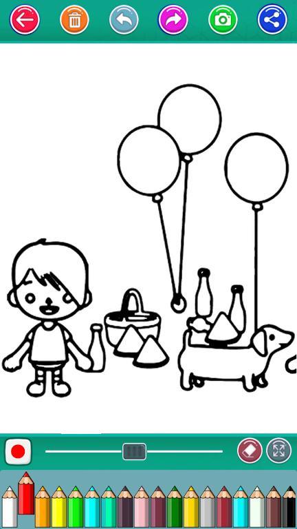 Toca Boca Coloring Game screenshot image 3_Popularmodapk.com