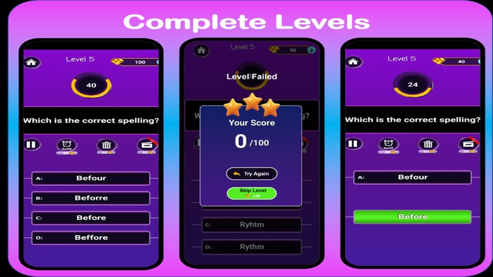 Spelling Quiz - Word Trivia screenshot image 4_Popularmodapk.com