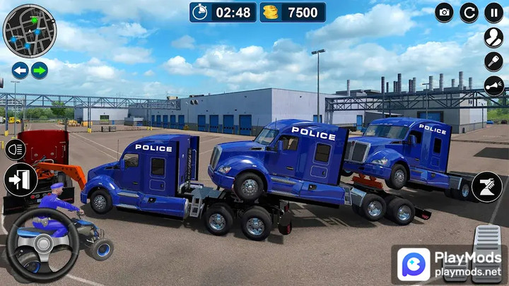 Police Truck Plane Transporter<span>( Unlimited gold)</span> screenshot image 1_Popularmodapk.com