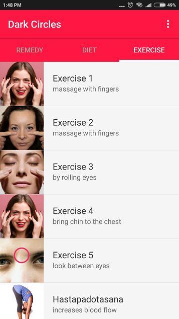 Eye Care - Eye Exercises, Dark Circles, Eyebrows screenshot image 3_Popularmodapk.com