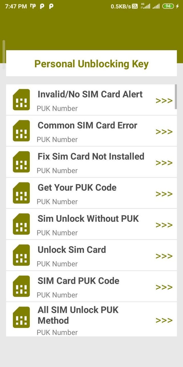 puk sim code unlock screenshot image 2_Popularmodapk.com