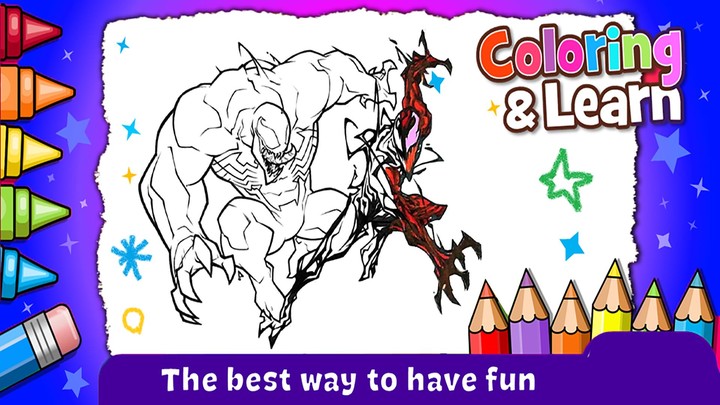Superhero Venom coloring book screenshot image 3_Popularmodapk.com