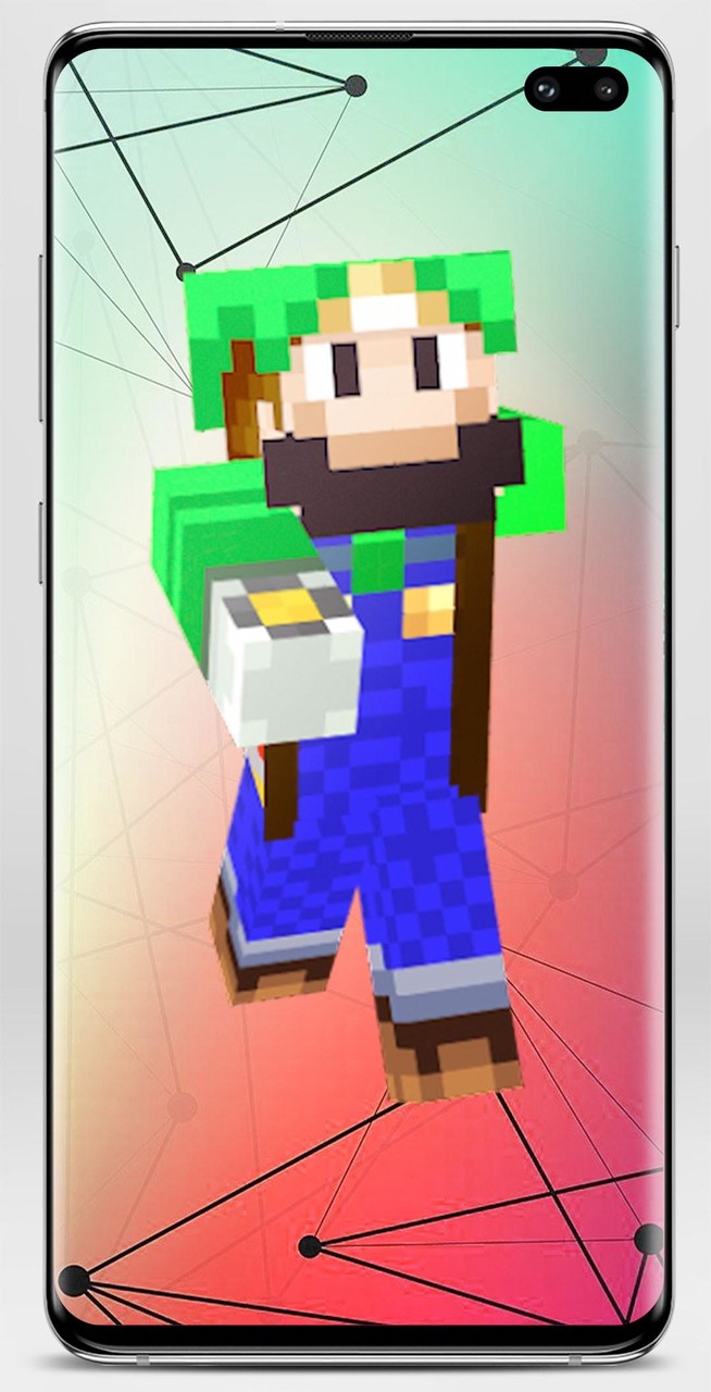 Luigi Skin for Minecraft screenshot image 5_Popularmodapk.com