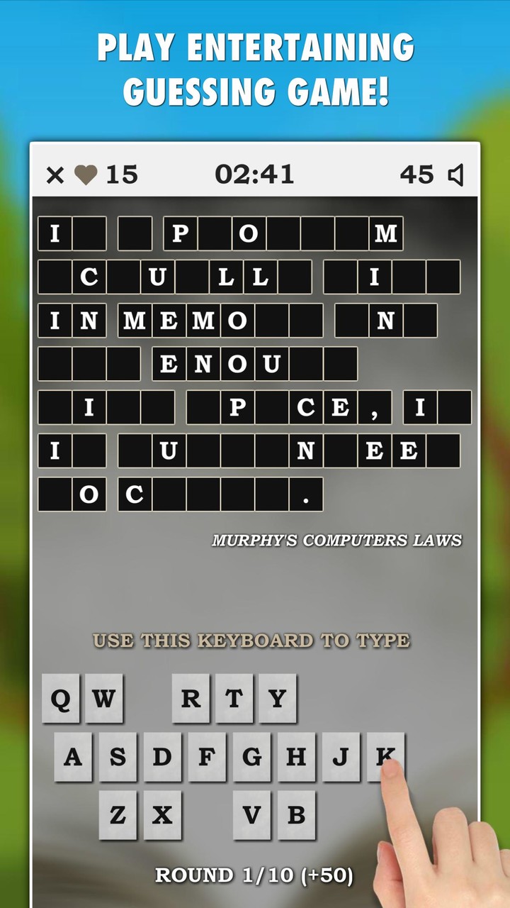 Murphy Laws Guessing Game PRO screenshot image 1_Popularmodapk.com