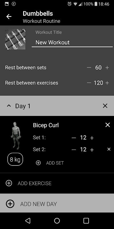 Dumbbell Home Workout screenshot image 5_Popularmodapk.com