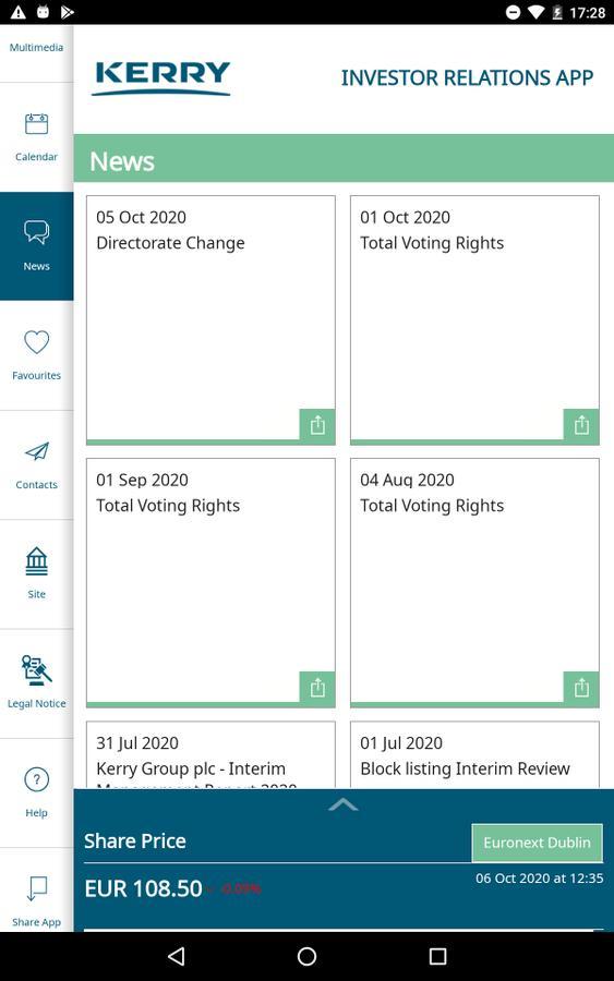 Kerry Group Investor Relations screenshot image 7_Popularmodapk.com