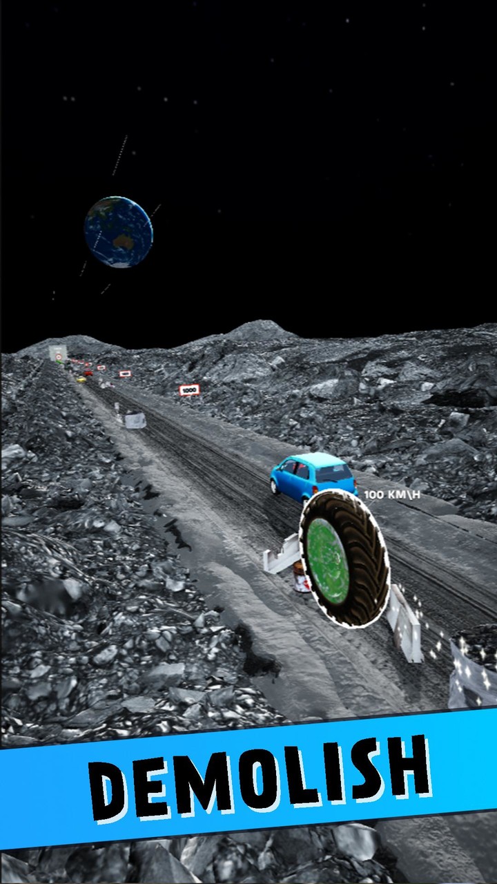 Crazy tire - Reach the Moon screenshot image 2_Popularmodapk.com