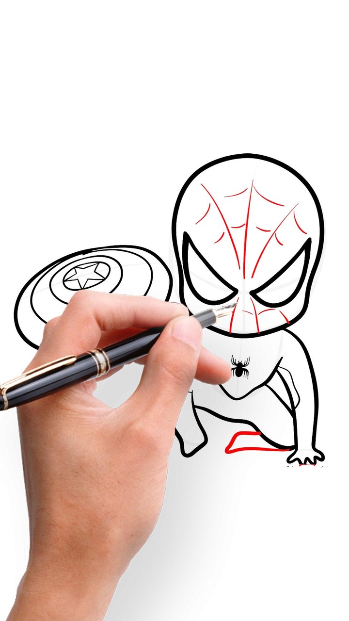 Draw Spider Superhero Man screenshot image 7_Popularmodapk.com