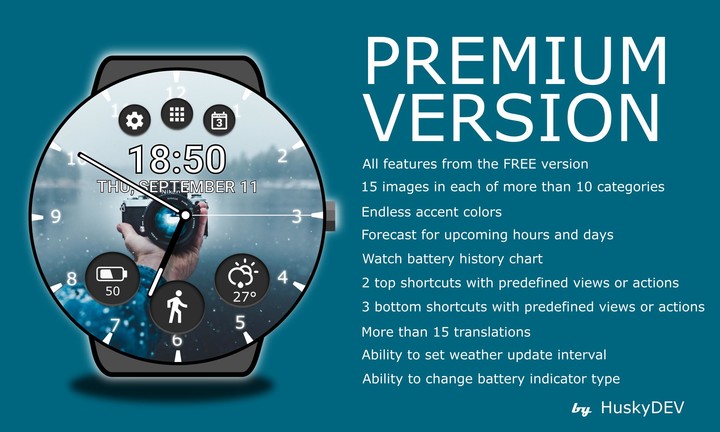 Photo Watch Face by HuskyDEV screenshot image 10_Popularmodapk.com