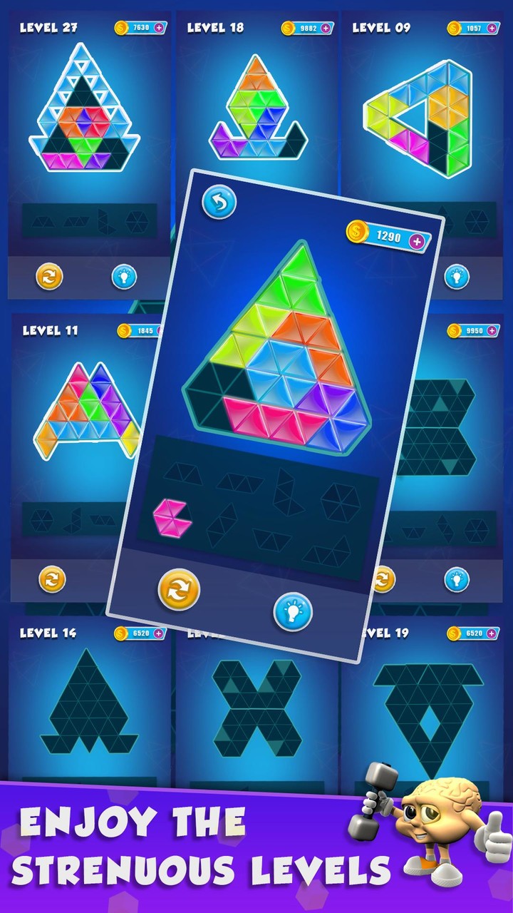 Triangle Block Puzzle Game screenshot image 5_Popularmodapk.com