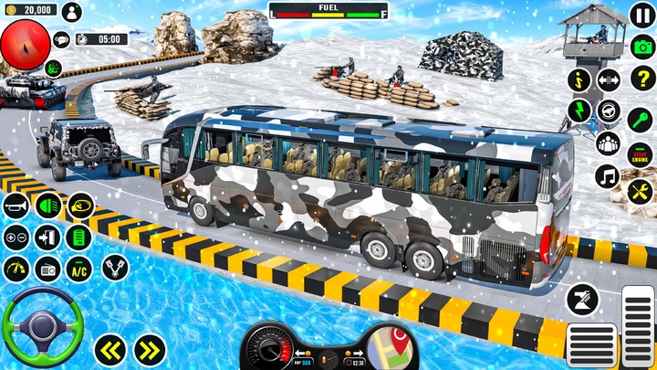 Bus Simulator Army Bus Driving screenshot image 3_Popularmodapk.com