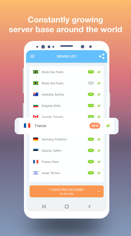 VPN Brazil - get Brazilian IP screenshot image 5_Popularmodapk.com