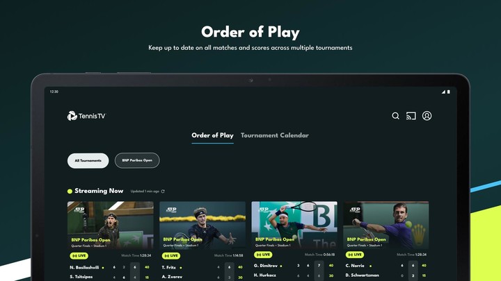 Tennis TV - Live Streaming screenshot image 20_Popularmodapk.com