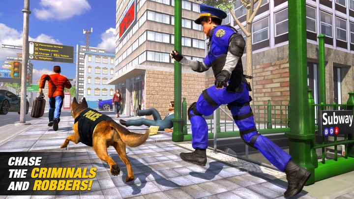 US Police Dog Subway Simulator screenshot image 5_Popularmodapk.com