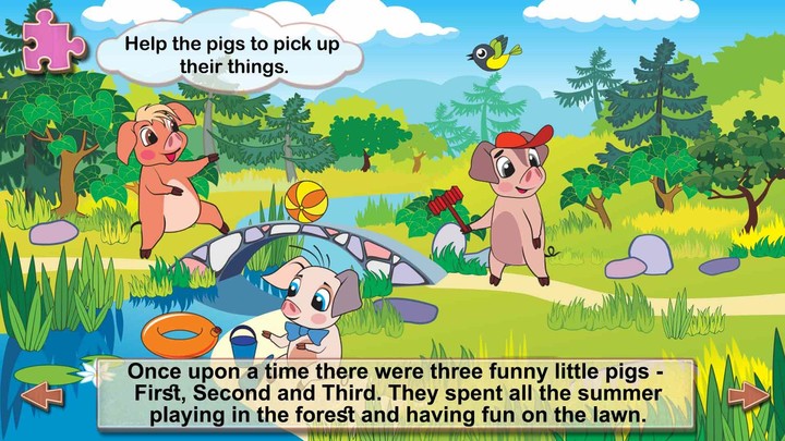 Three Little Pigs: Kids Book screenshot image 1_Popularmodapk.com