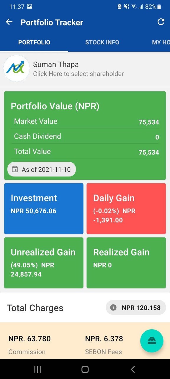 Nepsealpha NEPSE app Portfolio screenshot image 5_Popularmodapk.com
