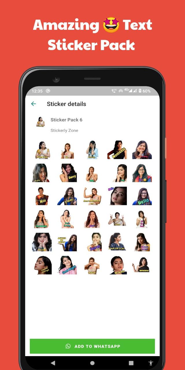 Rashmika Mandanna - WASticker screenshot image 4_Popularmodapk.com