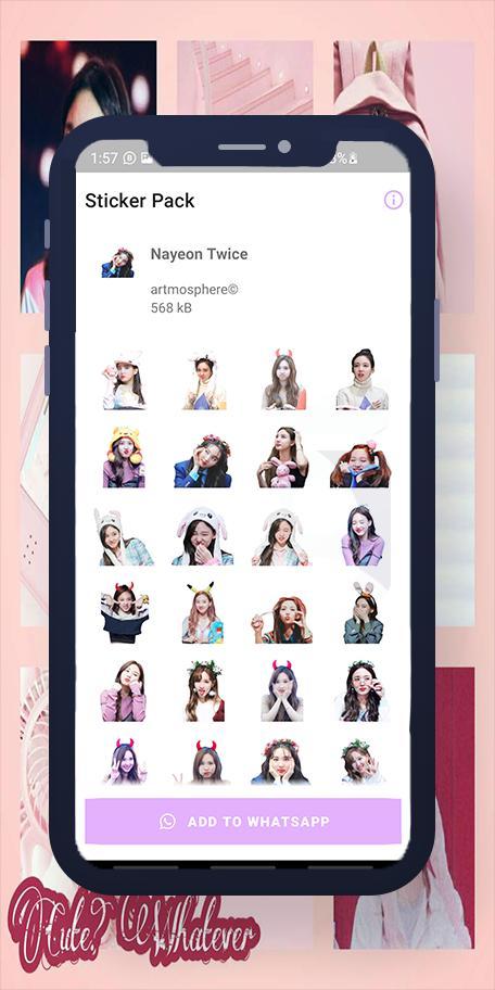 Nayeon Twice WASticker screenshot image 2_Popularmodapk.com