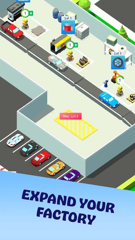 Poly Factory: Lowpoly Assembly Line upgrade game(Unlimited Money) screenshot image 1_Popularmodapk.com