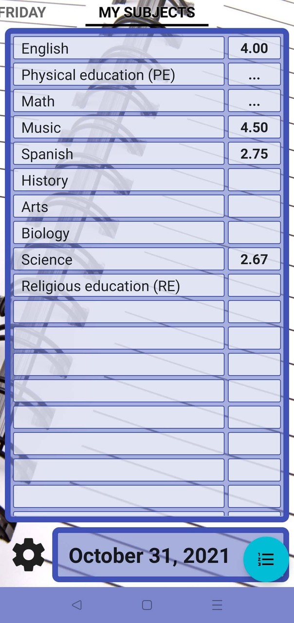 My Grades - School Timetable screenshot image 3_Popularmodapk.com