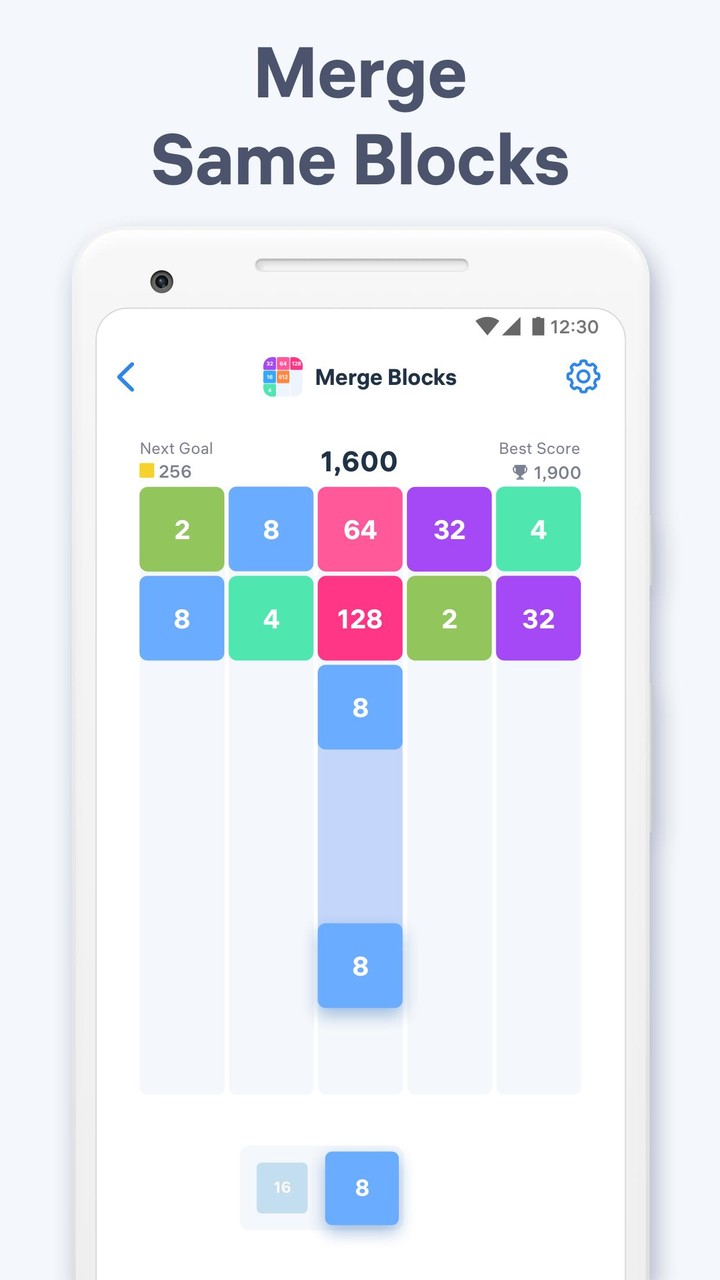 Merge Blocks - number game screenshot image 1_Popularmodapk.com