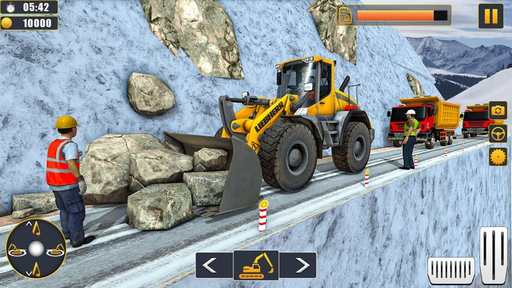 Snow Excavator Simulator Games screenshot image 4_Popularmodapk.com