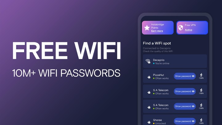 WiFi Passwords: Instabridge screenshot image 1_Popularmodapk.com