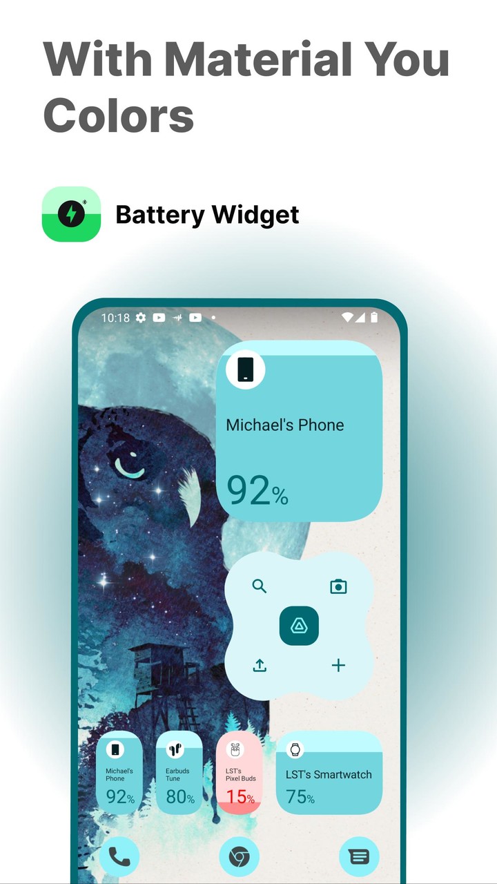 Battery Widget - Android 12 screenshot image 2_Popularmodapk.com