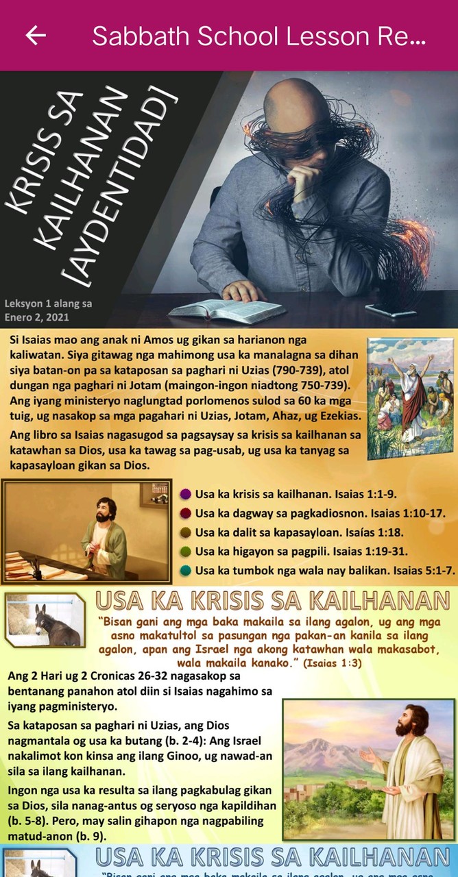 Sabbath School Lesson Cebuano screenshot image 4_Popularmodapk.com