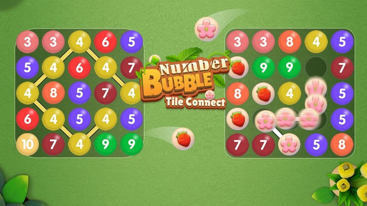 Number Bubble Tile Connect screenshot image 1_Popularmodapk.com