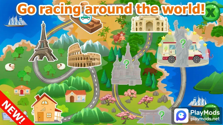 Racing games for toddlers<span>(Remove ads)</span> screenshot image 1_Popularmodapk.com