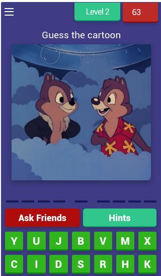 Guess the cartoon screenshot image 3_Popularmodapk.com