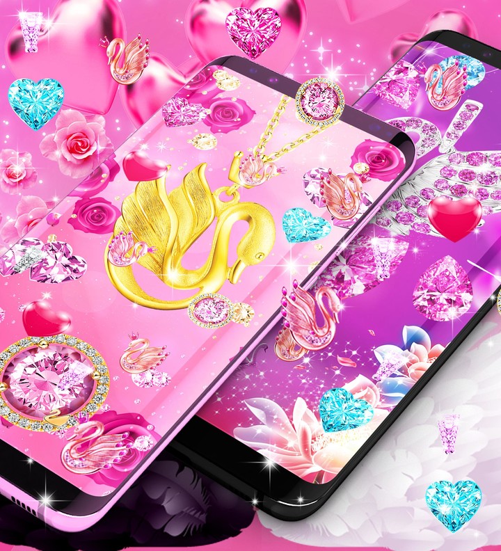 Diamond swan live wallpaper screenshot image 6_Popularmodapk.com