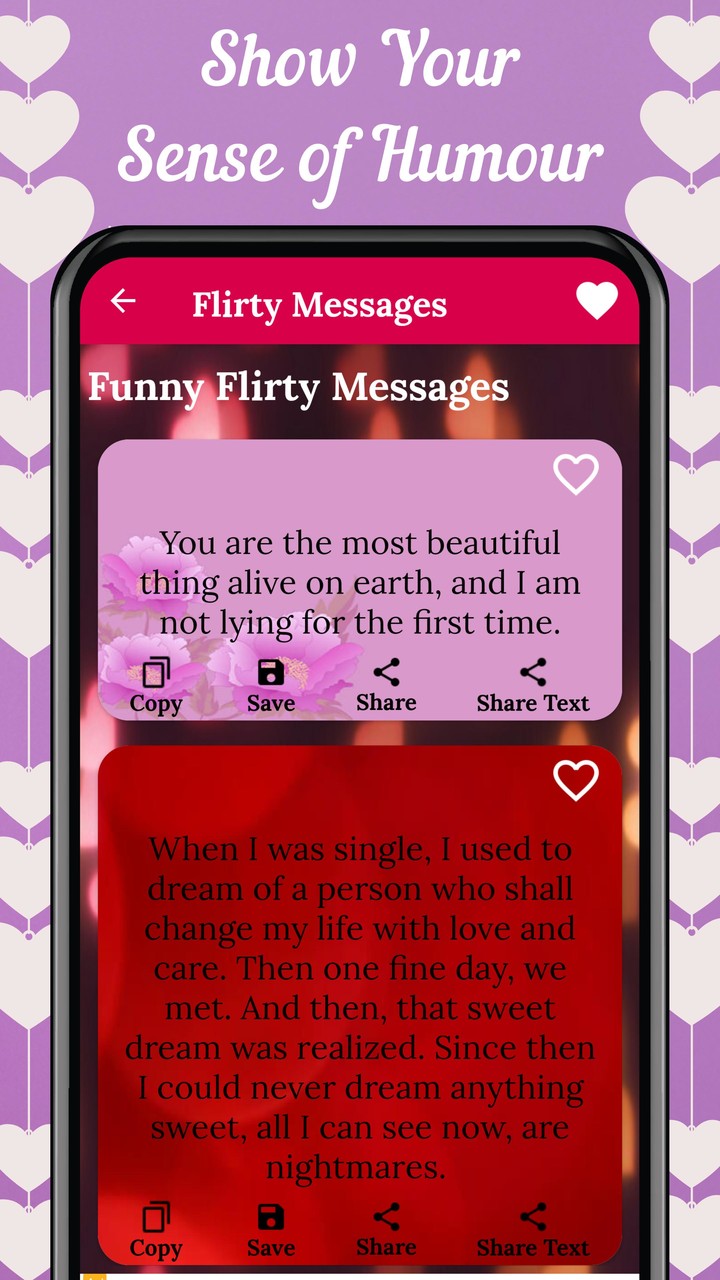 Romantic Love Messages SMS App screenshot image 2_Popularmodapk.com
